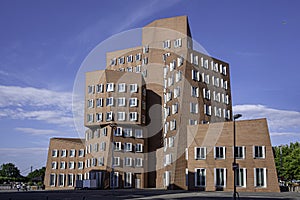 One of the  Der Neue Zollhof building in the habour area of Dusseldorf.