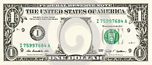 One dollar bill