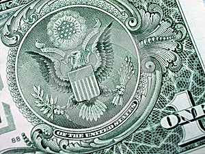 One Dollar Bill-Great Seal-Eagle