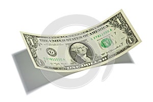 One Dollar Bill Isolated