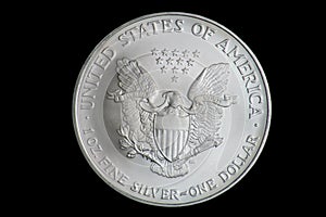 US One Ounce Fine Silver Dollar photo