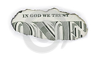 One Dollar In God We Trust