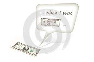 One dollar is remembering photo