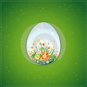 One easter eggs, vector