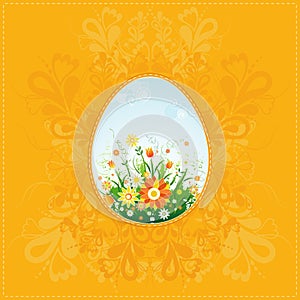 One easter eggs, vector