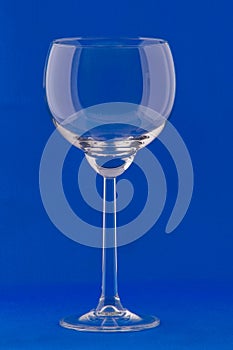 One empty wineglass