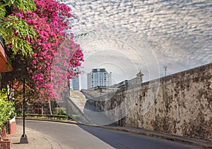 One entrance to the walls of Cartagena de Indias, Colombia