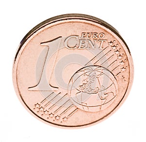 One euro cent coin