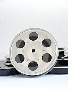 One film reel closeup
