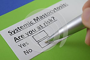 Questionnaire about health problem