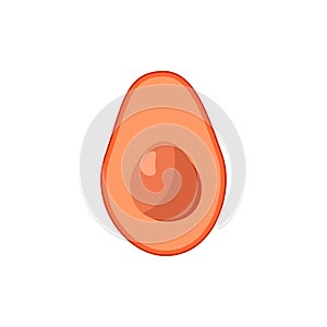 The pink abstract flat avocado