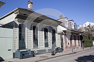 One floor house in French Quarter New Orleans