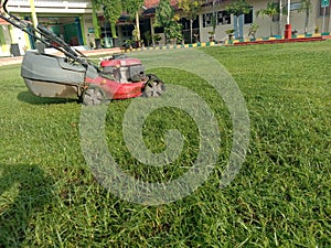 One of the functions of a lawn mower is to care for the grass so that it looks neat