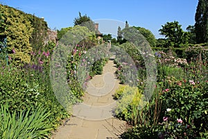 One of the garden at Sissinghurst Castle in Kent in England in the summer. photo
