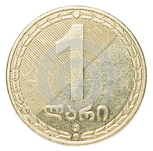 one Georgian Lari coin