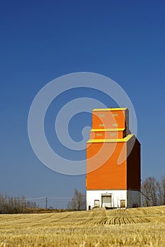 One grain elevator on the Canadian prairies