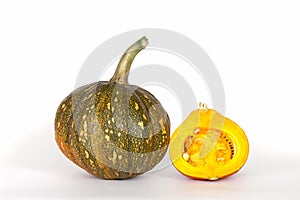 One and a half pumpkins