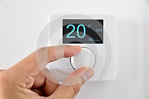 Digital thermostat photo