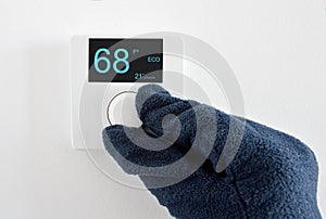 Digital thermostat photo