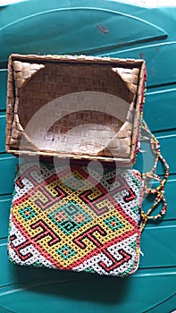 One of the handcrafts of the timorese people used for betel and betel. photo