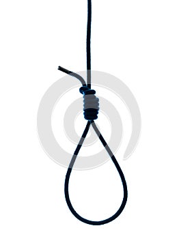 Hangman noose silhouette photo