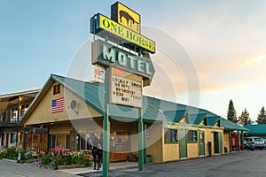 The One Horse Motel in West Yellowstone Montana