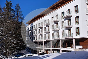 One of the hotels in Strbske Pleso.