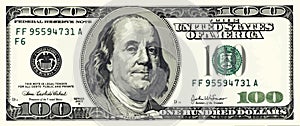 One Hundred Dollar Bill Illustration Vector