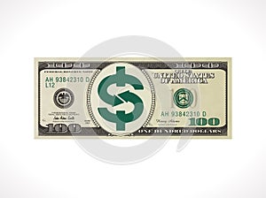 One hundred dollars - United States currency - money transfer concept