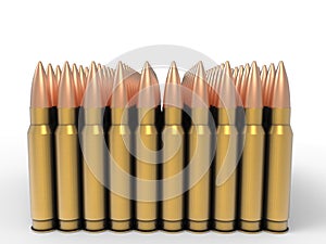 One hundred high calibre bullets photo