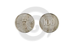 One Hundred Korean Won Coin