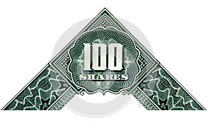 Fragment of the share certificate