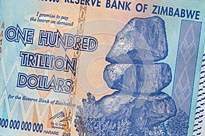 One hundred trillion dollars - Zimbabwe