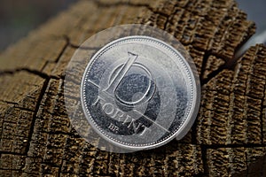 One Hungarian Forint HUF as a symbol of currency in Hungary