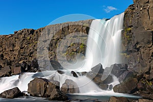 One of Icelands beautiful waterfalls photo