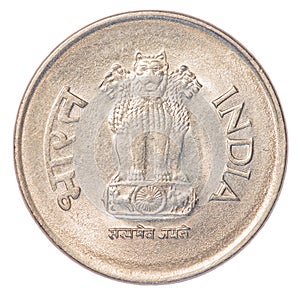 one Indian Rupee coin