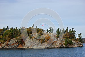 One Island in Thousand Islands, Ontario, Canada photo