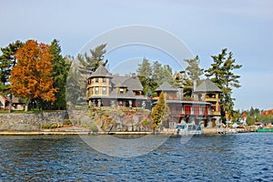 One Island in Thousand Islands Region, New York, USA photo