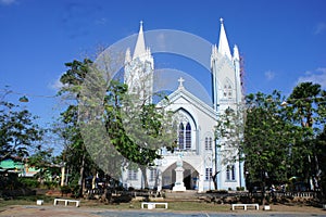 One of the largest cathedrals on the island of Palawan in Puerto Princesa, Philippines photo