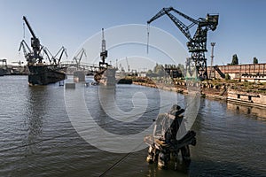 One of the largest Polish shipyards, located in Gdask on the left bank of the Martwa Wisa and Ostrow in Poland