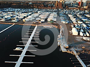 One of a largest port for boats in archipelago of Finland