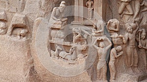 this is one of the largest rock reliefs in Asia and features in several Hindu scriptures