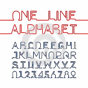 One line font