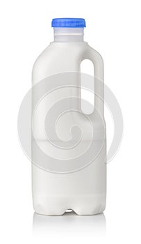 One liter plastic milk bottle photo