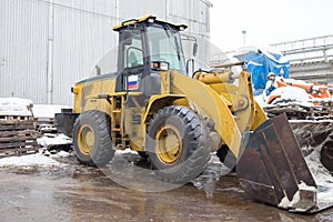 One Loader excavator construction machinery equipment .
