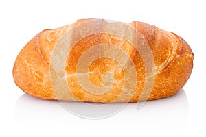 One loaf of bread isolated on white background