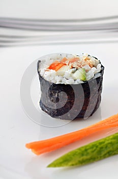 One Makizushi sushi fresh maki roll- Vertical