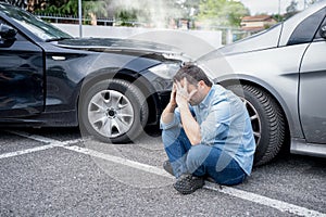 One man injured after serious car accident