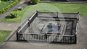 One of the many fountains in the courtyard of Shaniwar Wada in Pune.