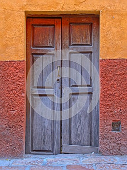 One of the many interesting doors that can be seen in the streets of San Miguel de Allende